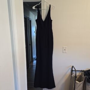 Elegant Navy Evening Gown